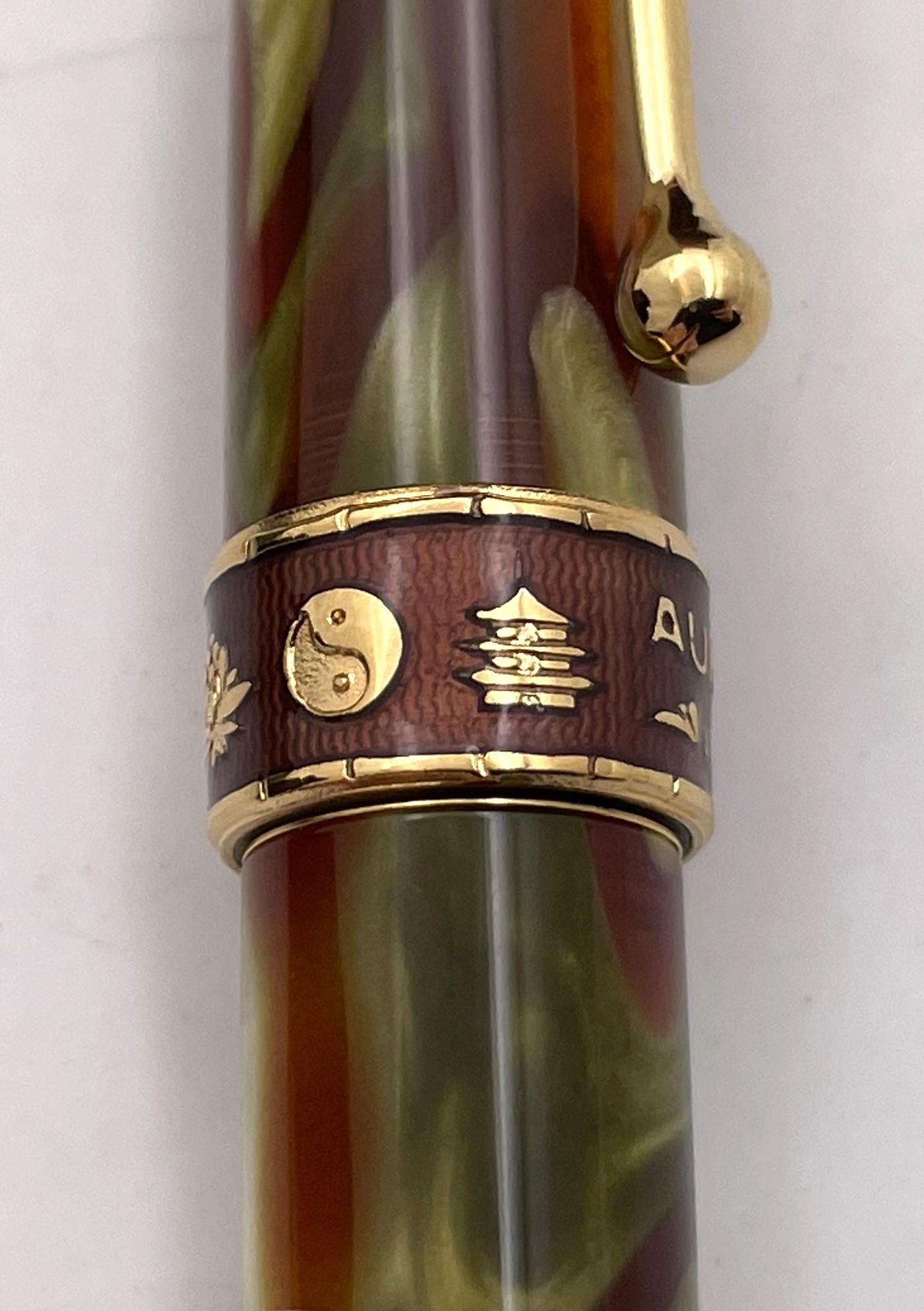 Aurora Asia Limited Edition Fountain Pen with Ink, Boxes & Papers For Sale 5
