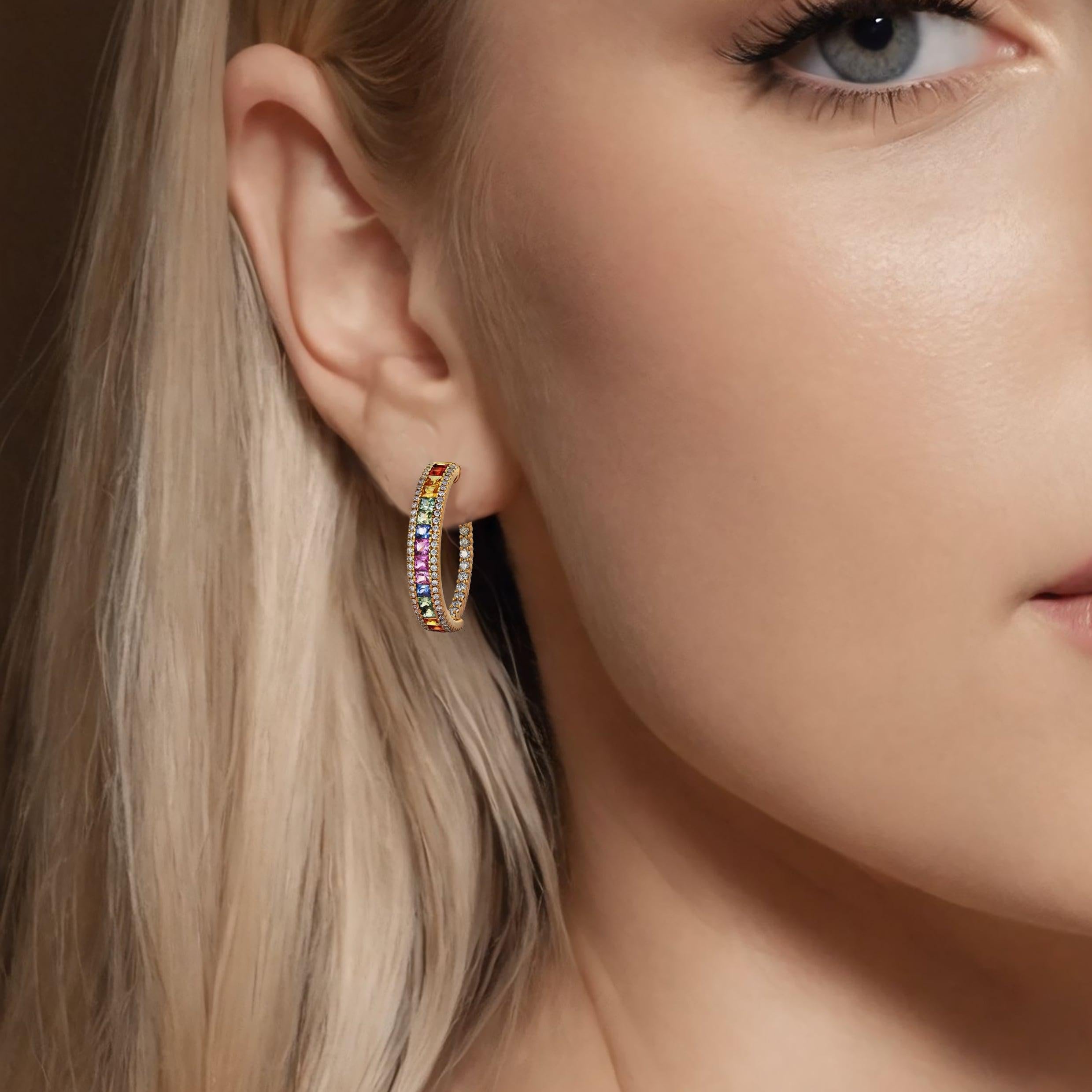Rayonnez de beauté et d'élégance avec les boucles d'oreilles Aurora Circle Diamond en or jaune 14K. Serties dans un luxueux or 14 carats, ces boucles d'oreilles présentent un cercle radieux, dégageant un sentiment d'harmonie et de grâce. La délicate