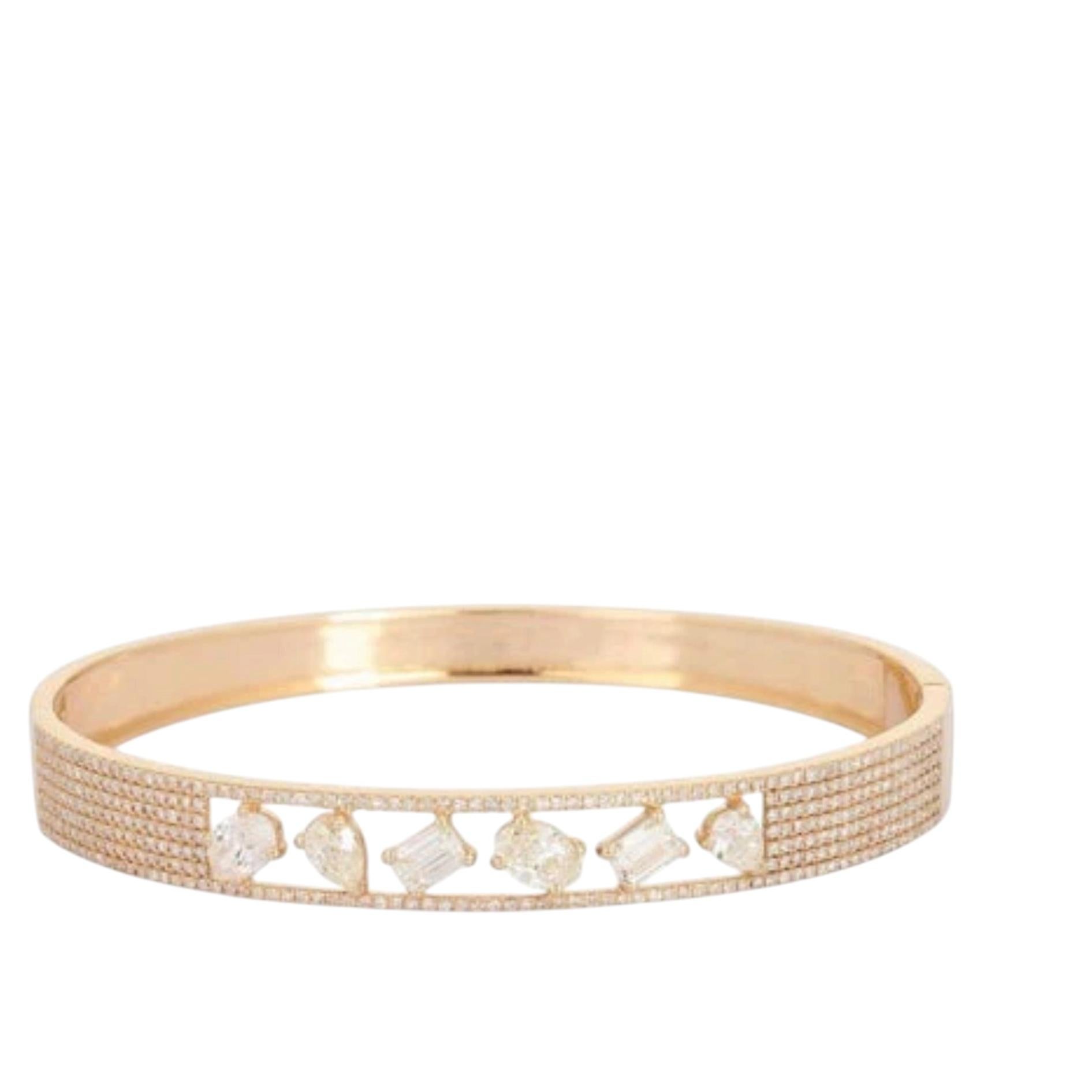 Aurora Classic 14K (or 18k upon request) Yellow Gold Bangle Bracelet For Sale