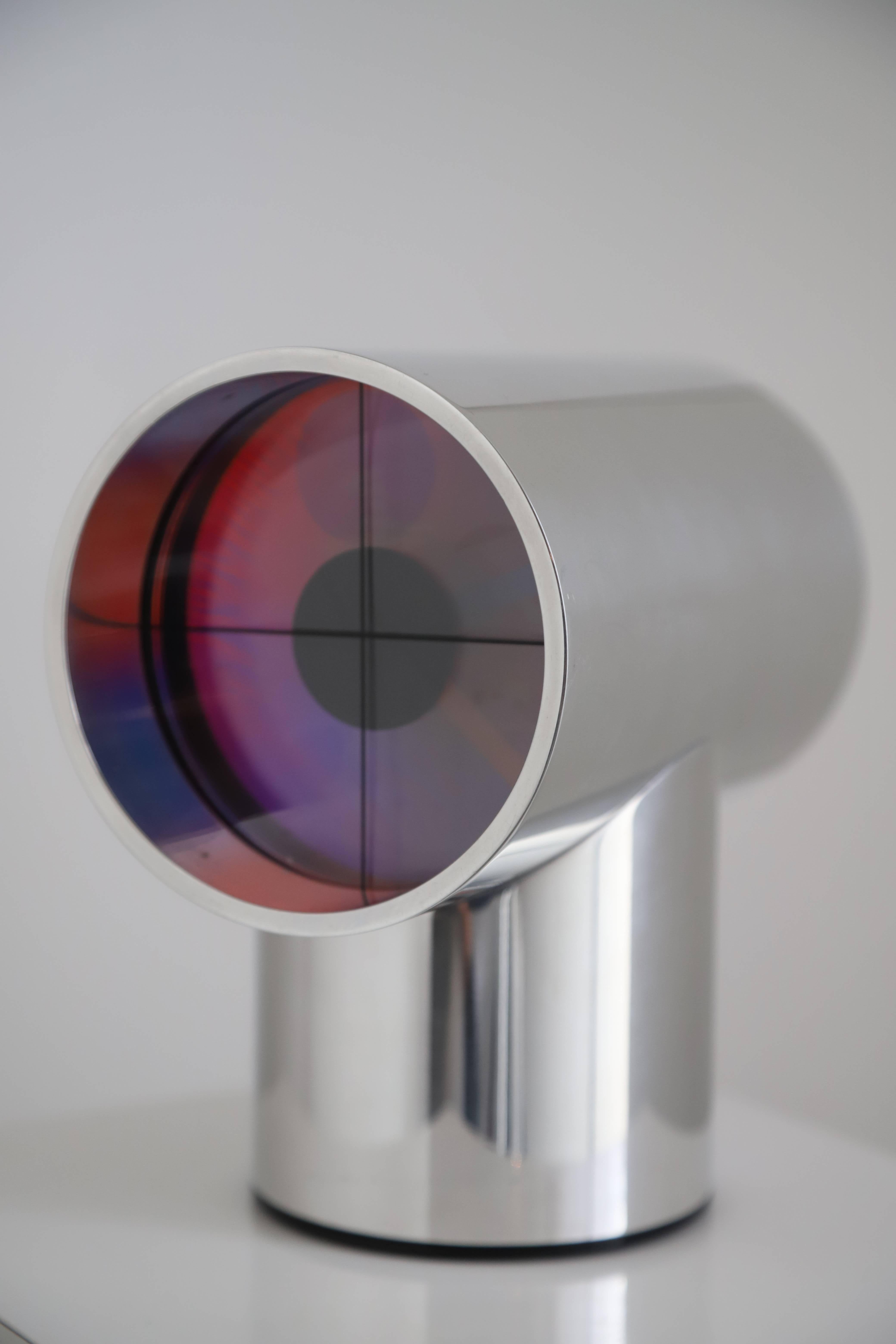 Aluminum Aurora Clock by Kirsch-Hamilton Associates