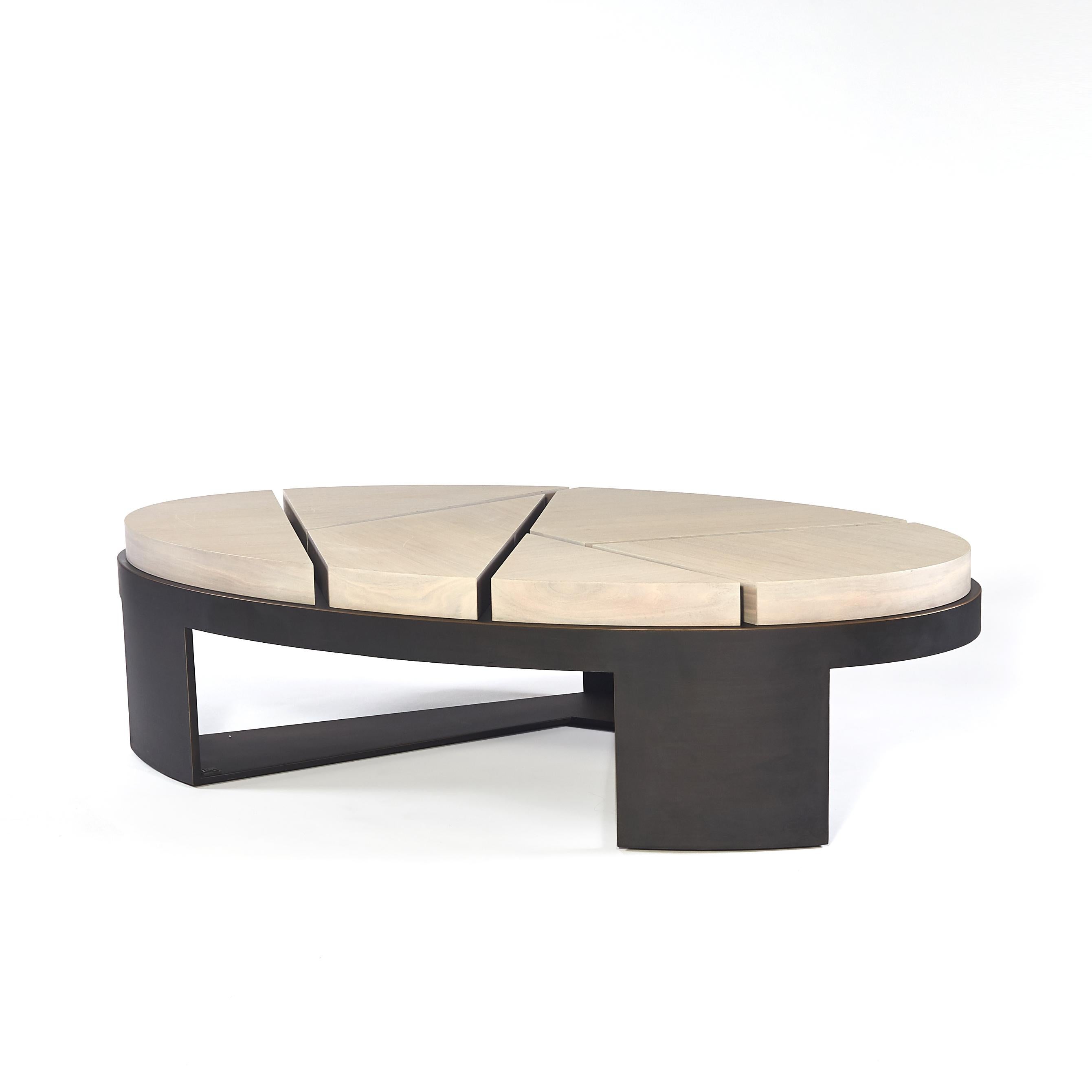 Contemporary Aurora Coffee Table - High Gloss Timber - Size II For Sale