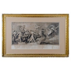 Used Aurora Engraving after Guido Reni Fresco by R.S. Morghen, c.1787