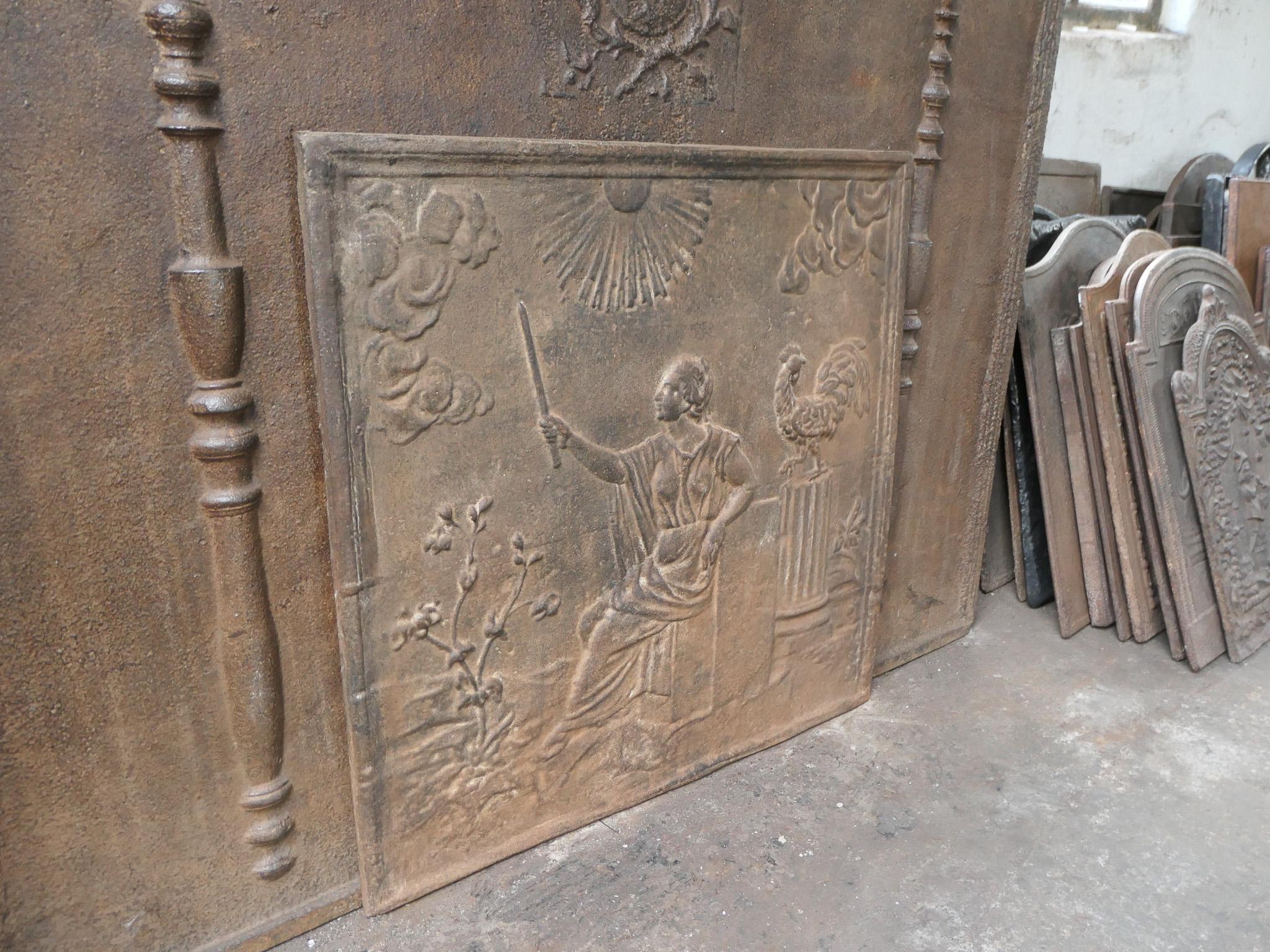 Aurora, Goddess of the Dawn, Fireback / Backsplash, 20th Century For Sale 6