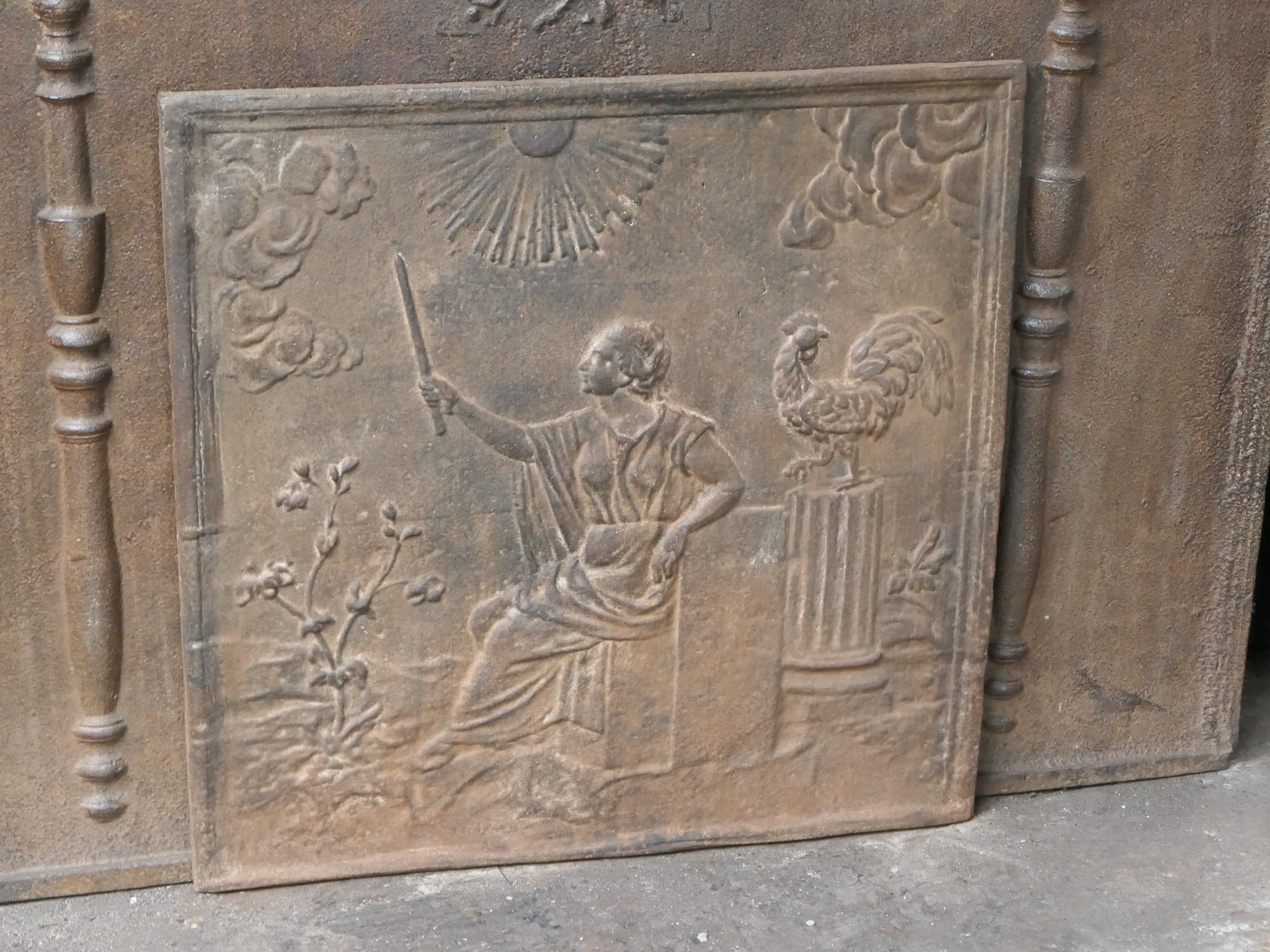 Aurora, Goddess of the Dawn, Fireback / Backsplash, 20th Century For Sale 2