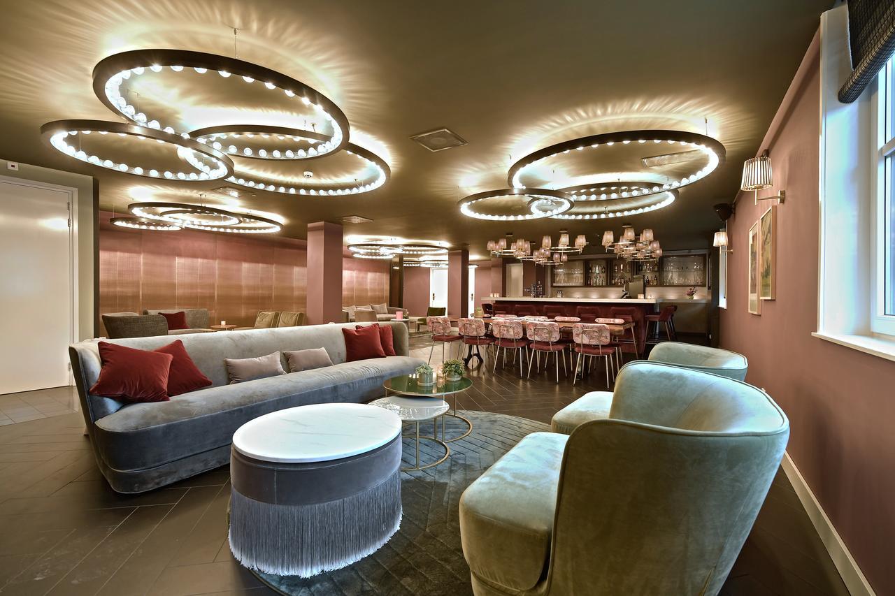 Lampada a sospensione Aurora Medium Circular Champagne di JSPR in vendita 1
