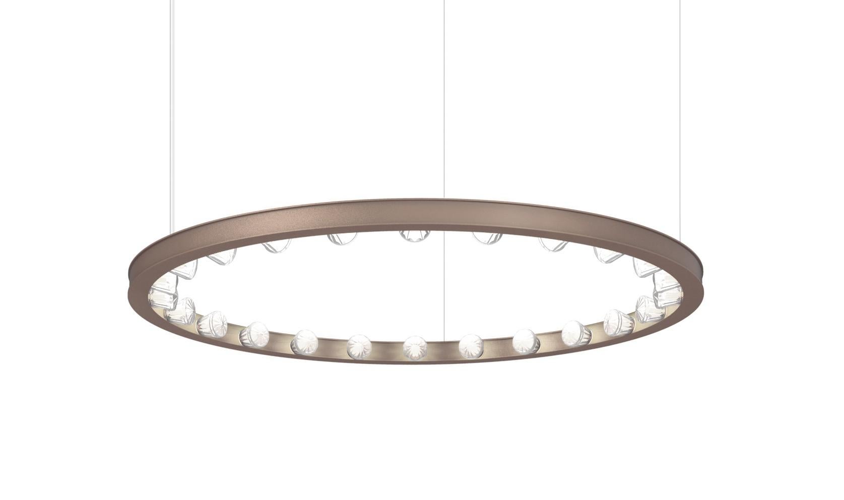 Anodizzato Lampada a sospensione Aurora Mini 80 Circular Pink di JSPR in vendita