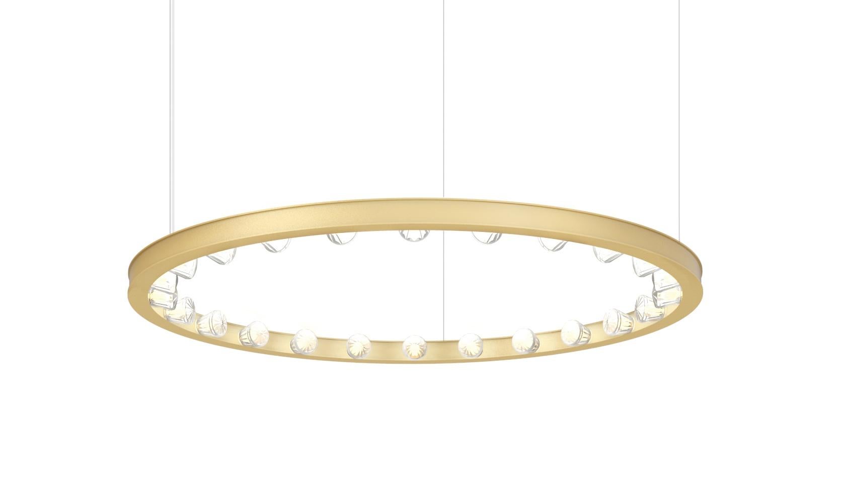 XXI secolo e contemporaneo Lampada a sospensione Aurora Mini 80 Circular Pink di JSPR in vendita