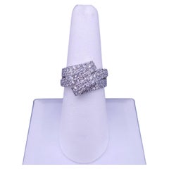 Aurora Pavé Diamond Multi-Band Wrap Ring in 14K White Gold