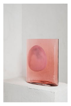 Vaso di vetro Aurora Reddish Big Isla