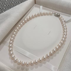 Collier de perles d'Akoya Aurora Rose Premium 8,5 - 9,0 mm