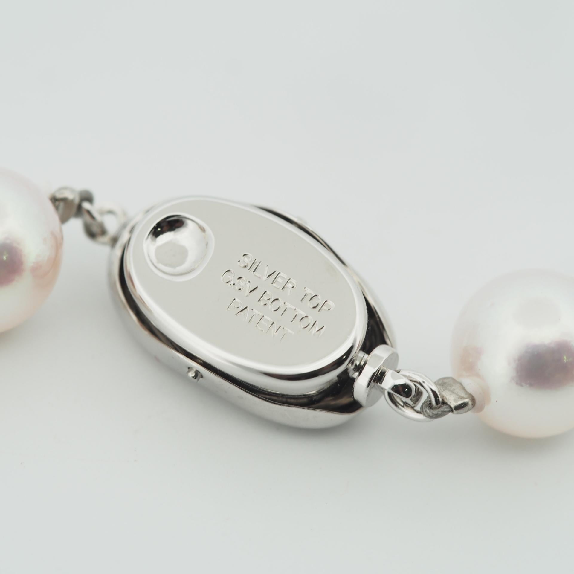 Aurora Rose Premium 8,5 - 9,0 mm Akoya Perlenstrang Halskette im Angebot 4