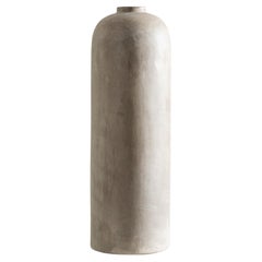 Aurora Tall Vase, Handmade Organic Shape in Subtle Texture Grey