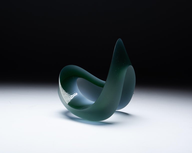 Aurora, Unique Glass Sculpture by Heike Brachlow For Sale at 1stDibs