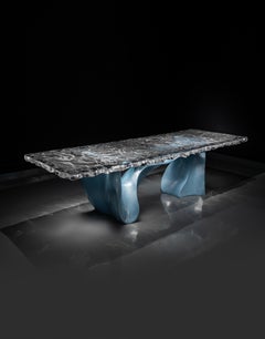Aurora Wave Dining Table – Luxury Crystal Acrylic Modern Dining Table