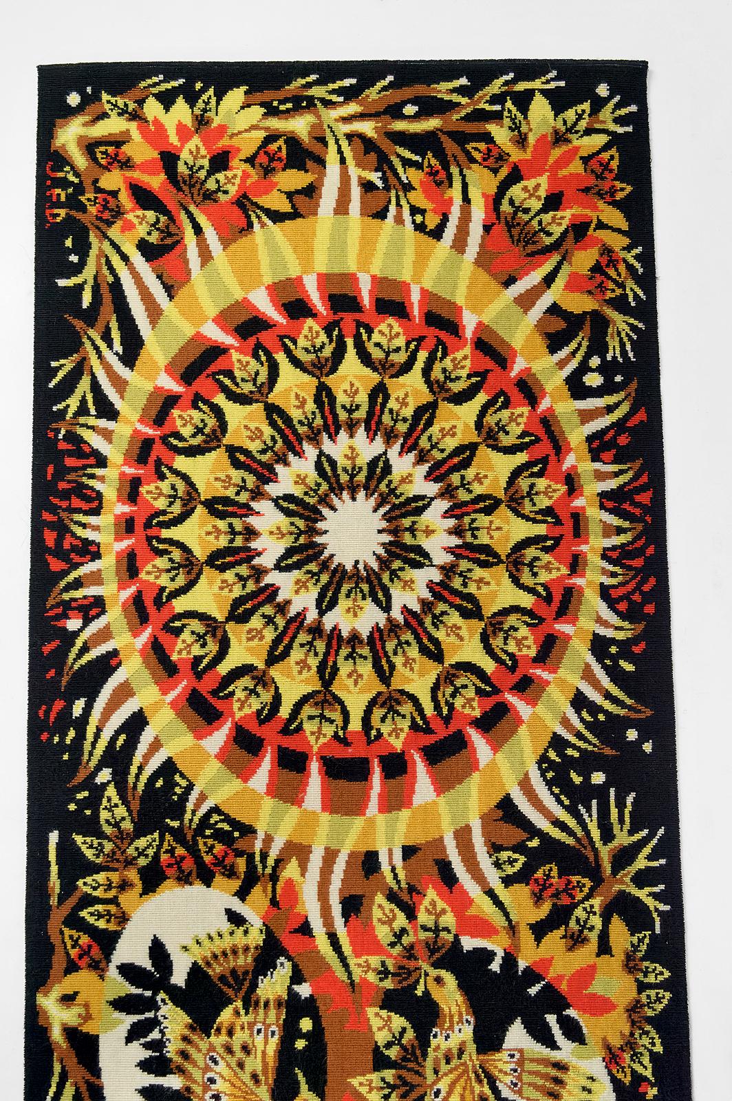 French “Aurore” tapestry by Jean-Claude Bissery, France, Circa 1970 For Sale