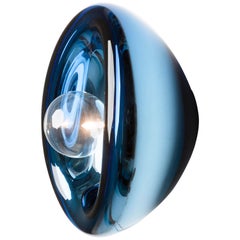Aurum Blaue Glas-Wandleuchter:: Alex de Witte