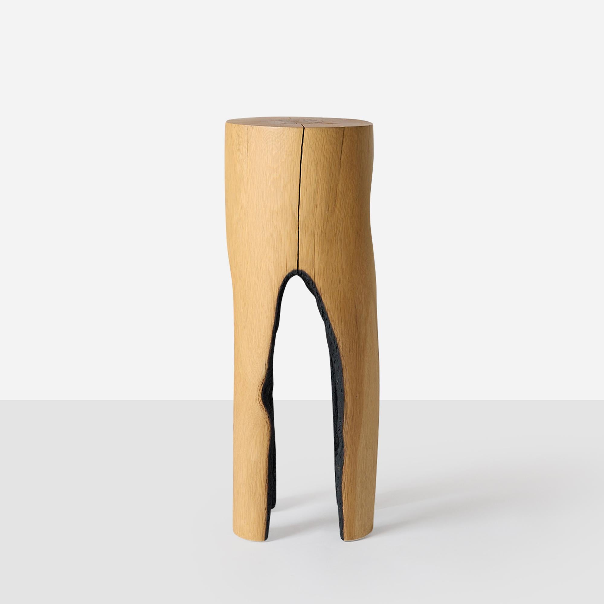Modern Ausgebrannt Stool by Kaspar Hamacher For Sale