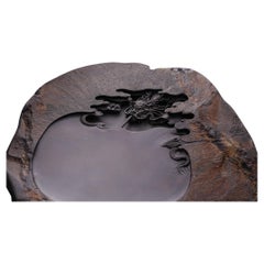 Auspicious Dragon Inkstone by Han Jing Mo, Kengziyan Stone, China