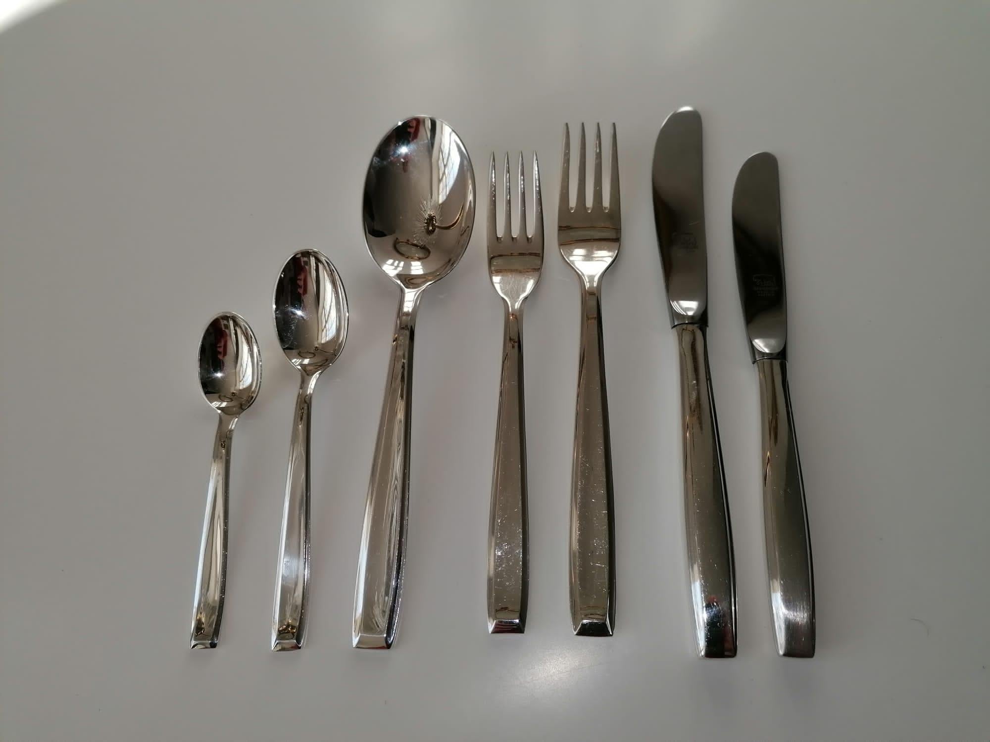 Ausrian Flatware, Cutlery Set by Berndorf by Philipp Häusler For Sale 4