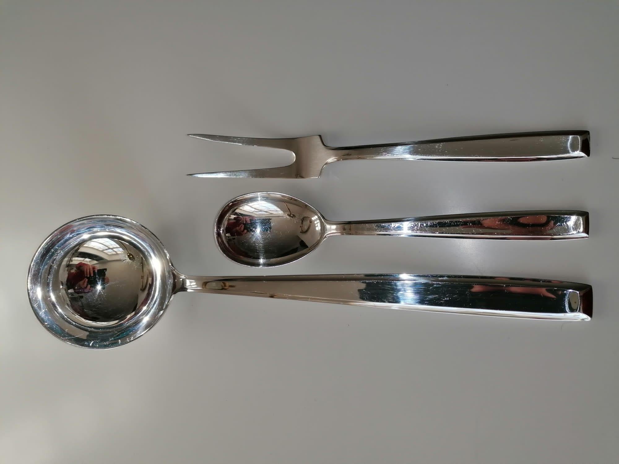 Ausrian Flatware, Cutlery Set by Berndorf by Philipp Häusler For Sale 5