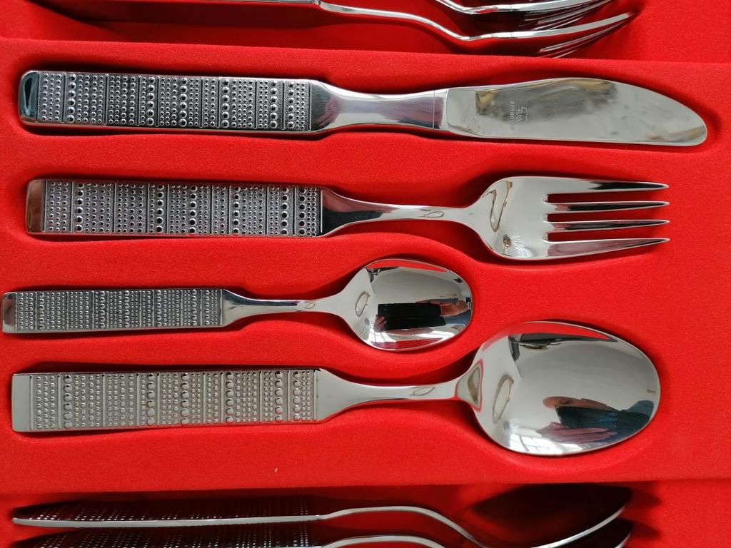 Ausrian Flatware, Cutlery Set by Berndorf In Good Condition For Sale In Vienna, AT