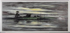 Vintage Austen - Contemporary Oil, River at Night