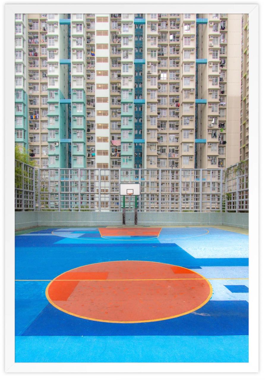 ABOUT THIS ARTIST: Austin Bell is a photographer from North Carolina that shoots a variety of landscapes. His current focus is capturing basketball courts in Hong Kong, be it aerially, through fences or from center court. The courts fascinate him