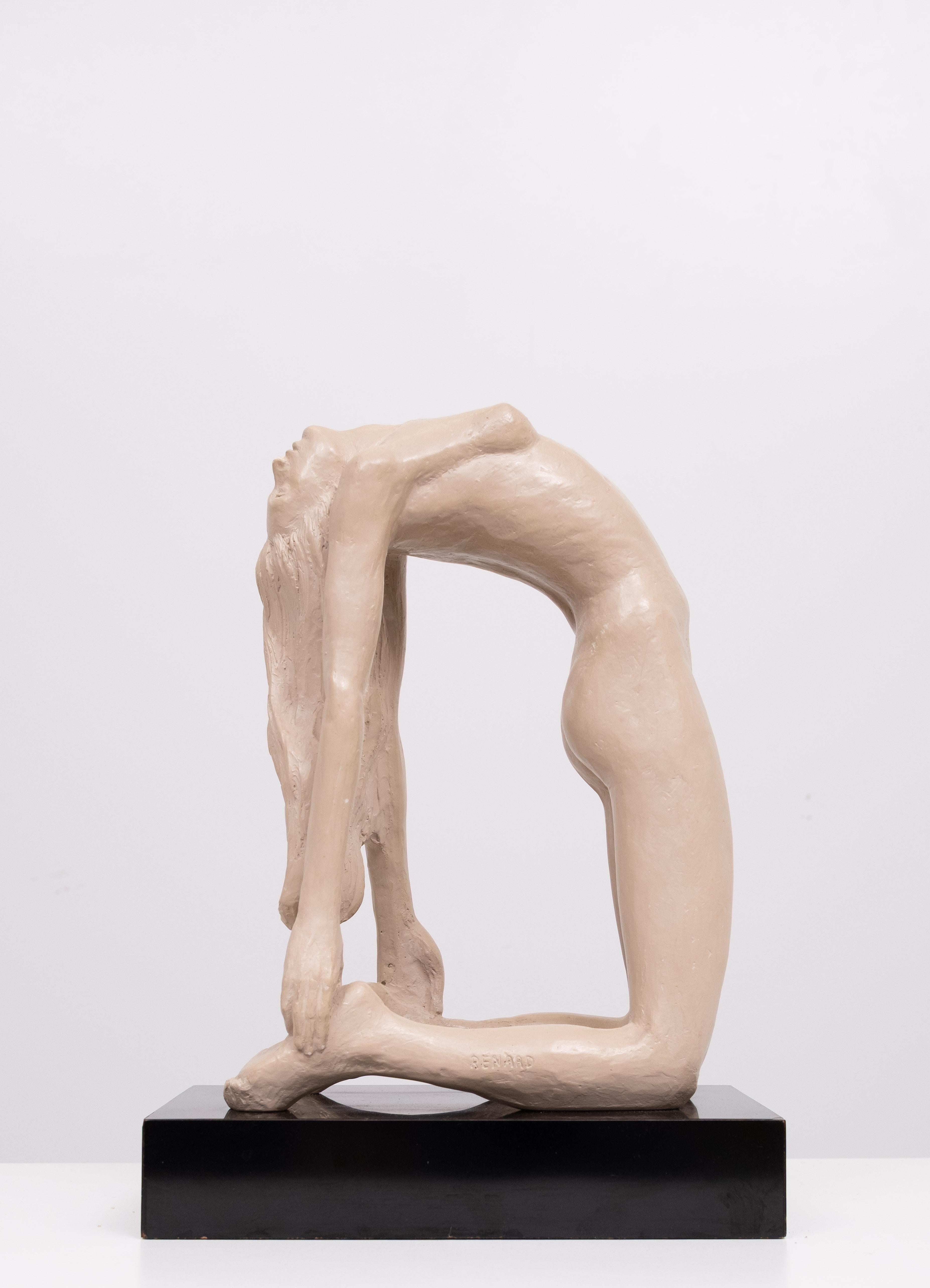 Austin production nude Lady “rebirth” statue Jean Pierre Renard sculpture In Good Condition For Sale In Den Haag, NL