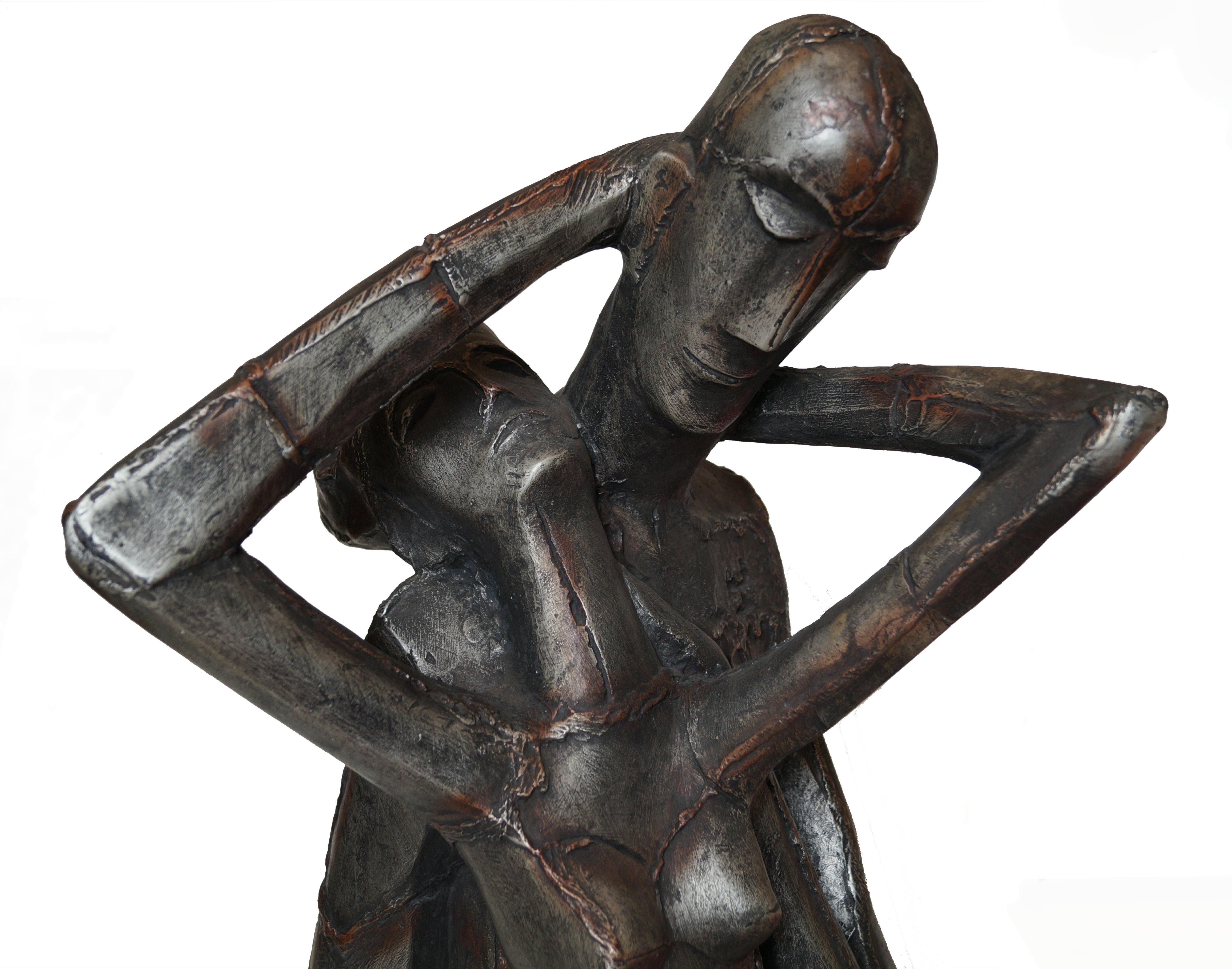 Autre Sculpture brutaliste d'Austin Production Lovers Man Woman Mid Century Modern en vente