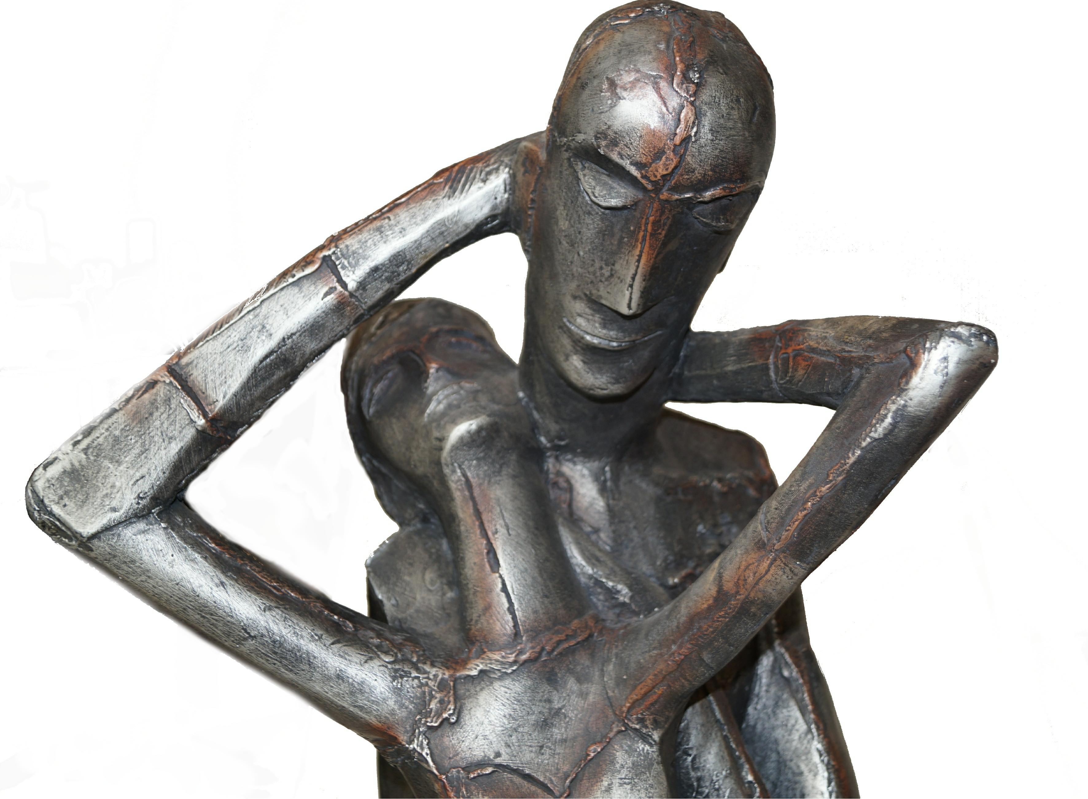 Sculpture brutaliste d'Austin Production Lovers Man Woman Mid Century Modern Bon état - En vente à Wayne, NJ