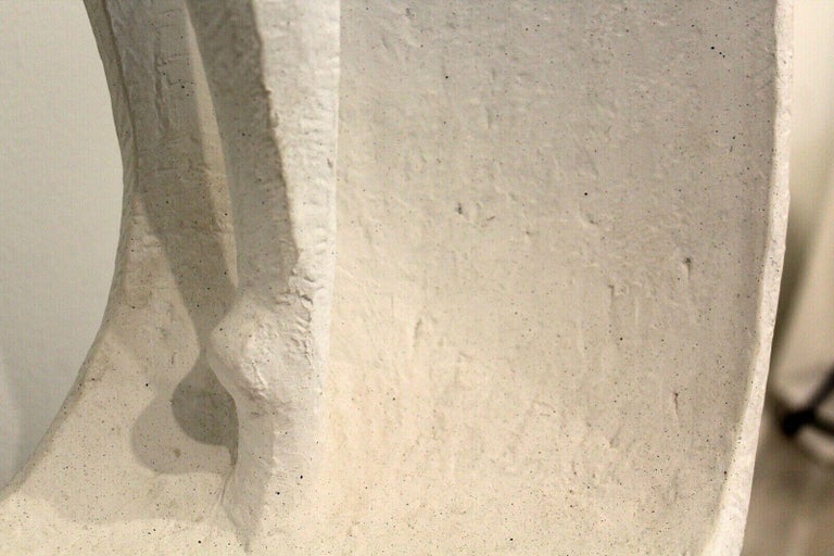 Austin Productions Female Figure White Cast Clay Sculpture on Base at