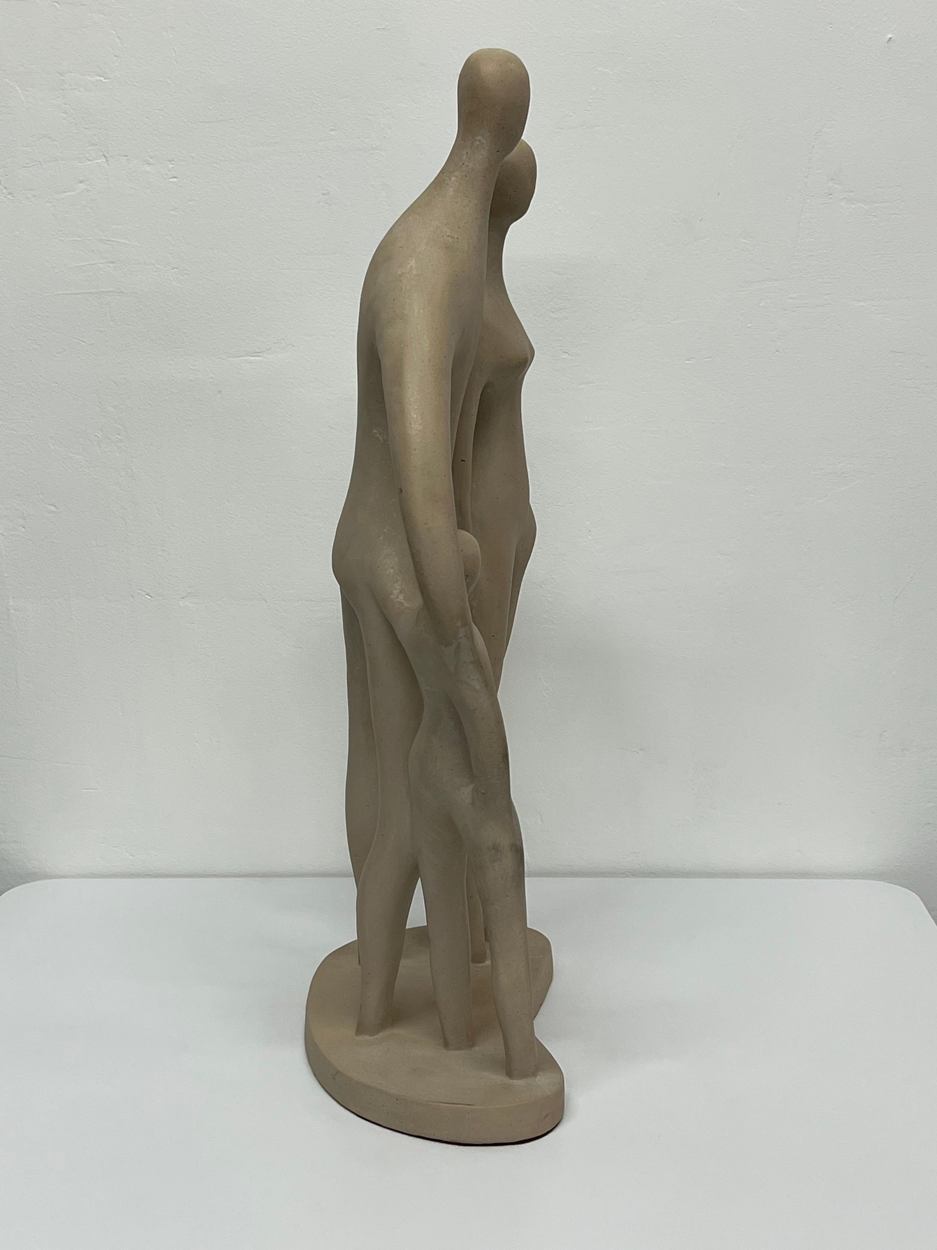 Austin Productions Modernistische Familien-Keramik-Skulptur, 1979 (Moderne) im Angebot