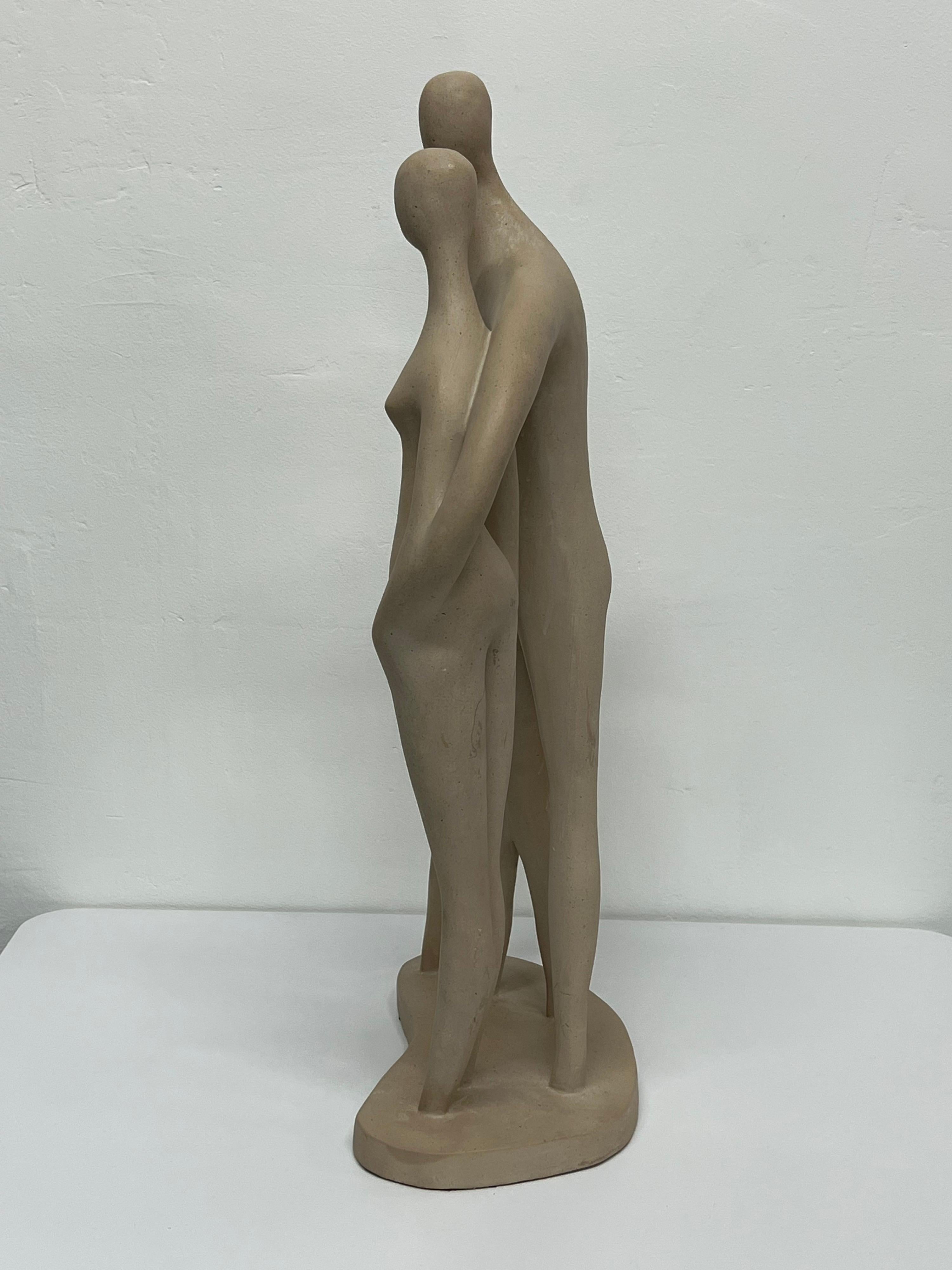 Austin Productions Modernistische Familien-Keramik-Skulptur, 1979 (Töpferwaren) im Angebot