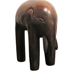 Ceramic Tribal Elephant Sculpture
