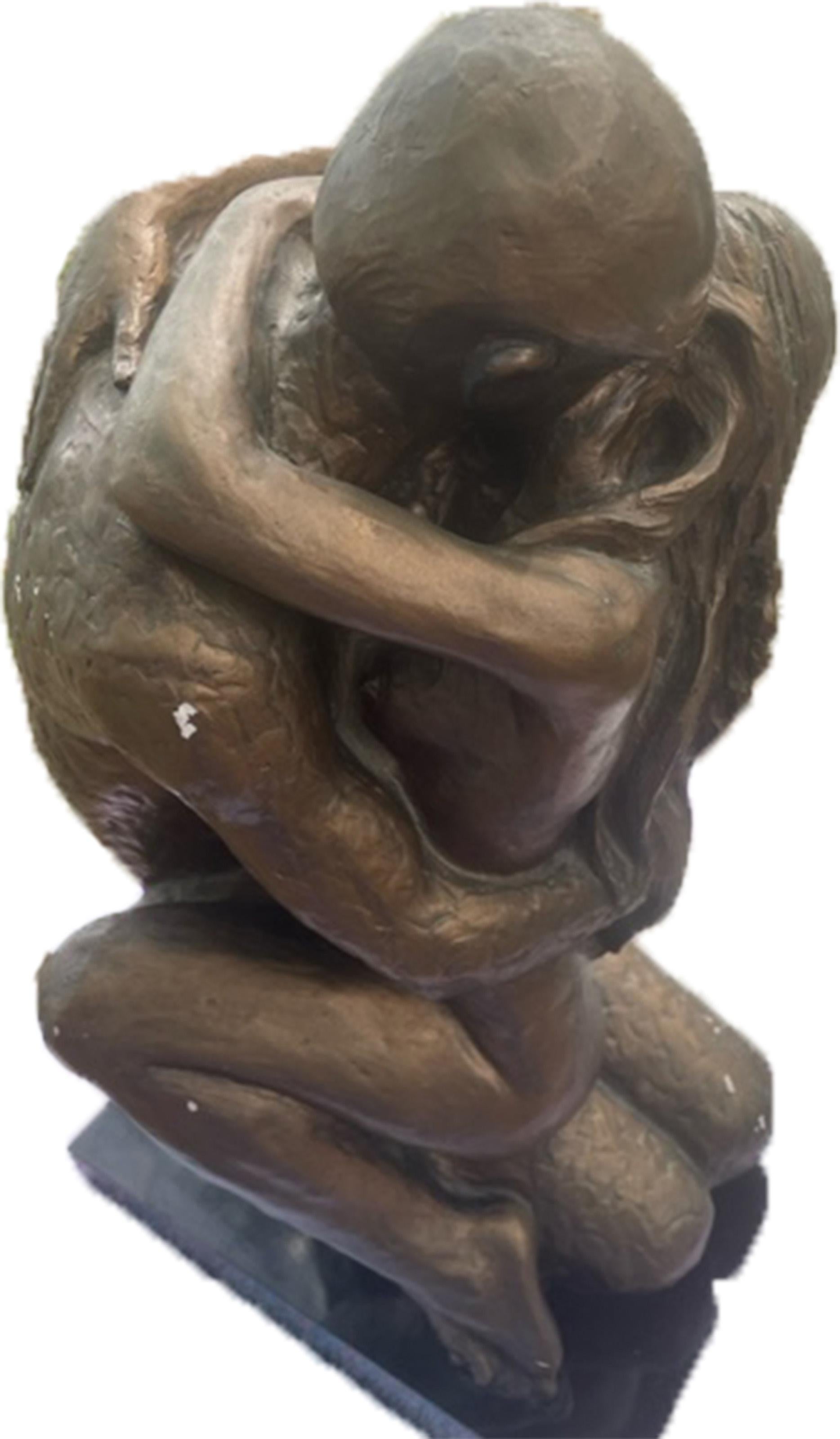 Lovers Embrace, Resin Sculpture reproduction after Rodin by Austin Productions For Sale 1