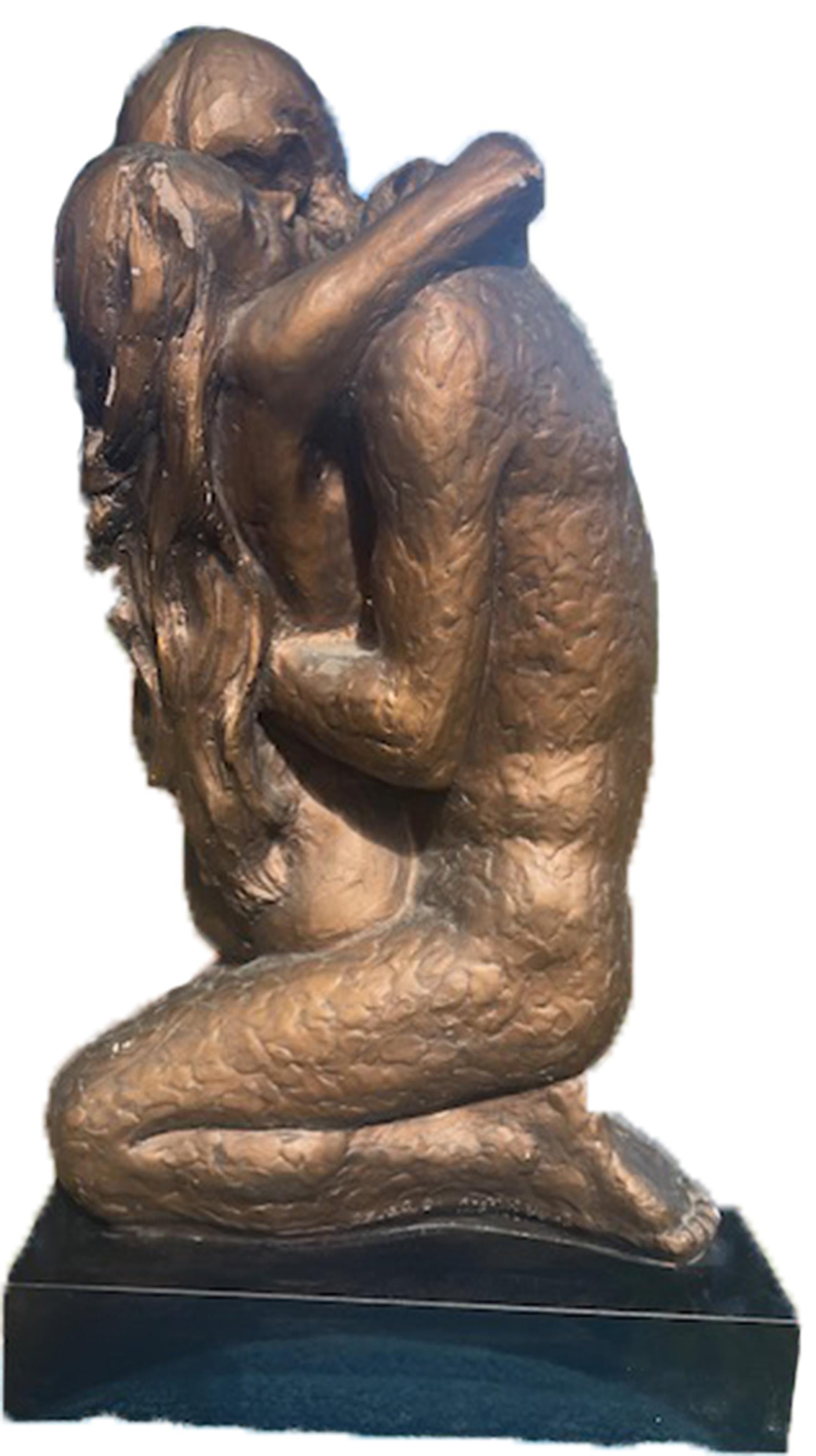Lovers Embrace, Resin Sculpture reproduction after Rodin by Austin Productions For Sale 2