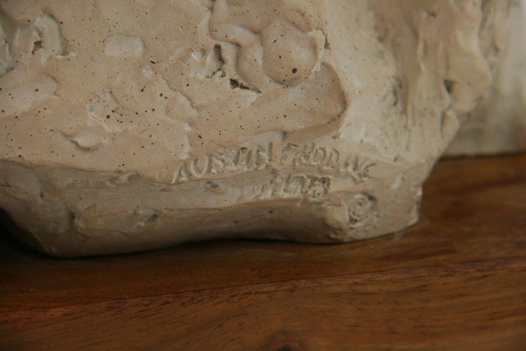 Austin Productions Mother with Children Cast Stone Sculpture For Sale