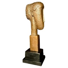 Austin Productions "Tête de Femme" Sculpture, 1964, After Modigliani