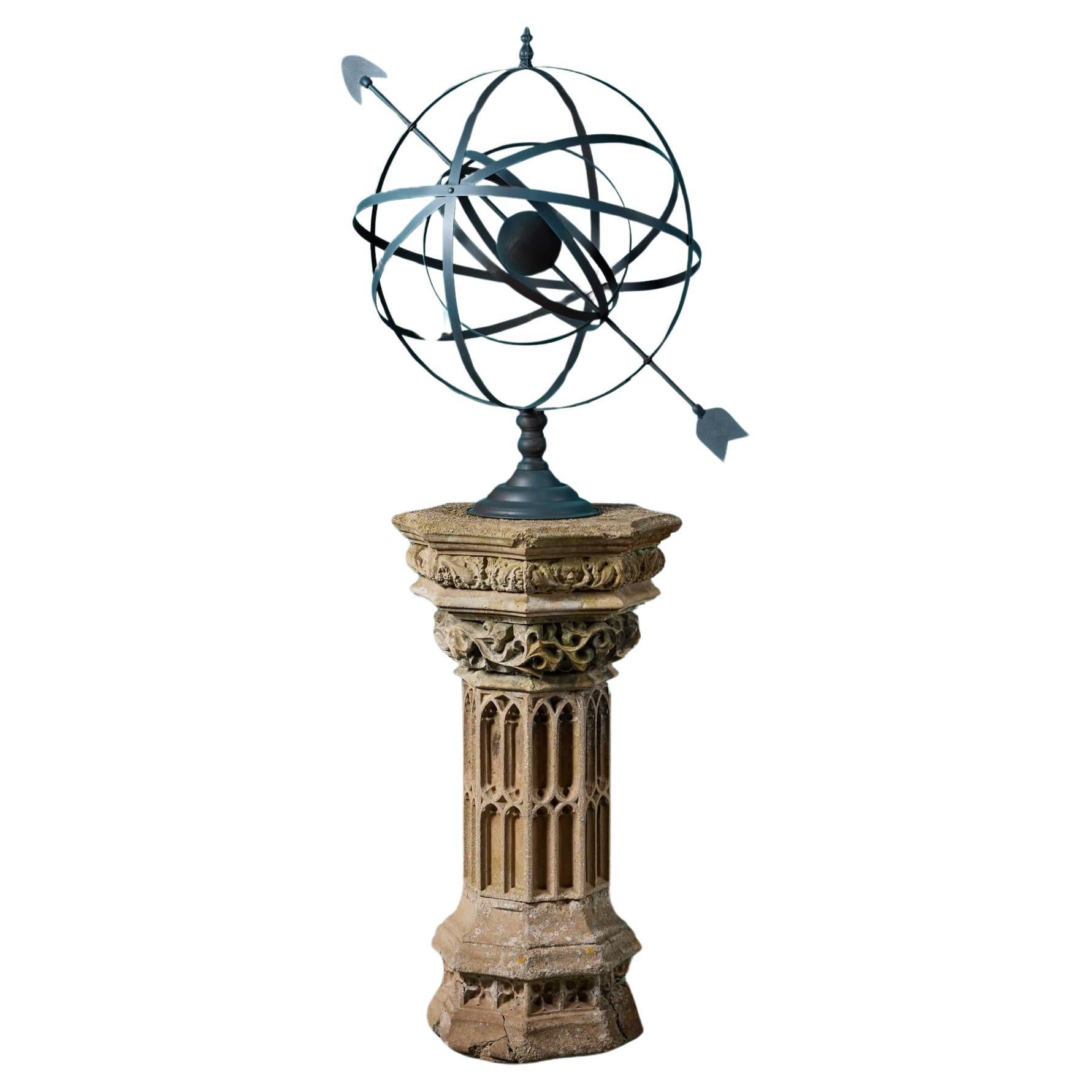 Austin & Seeley Sundial de style gothique