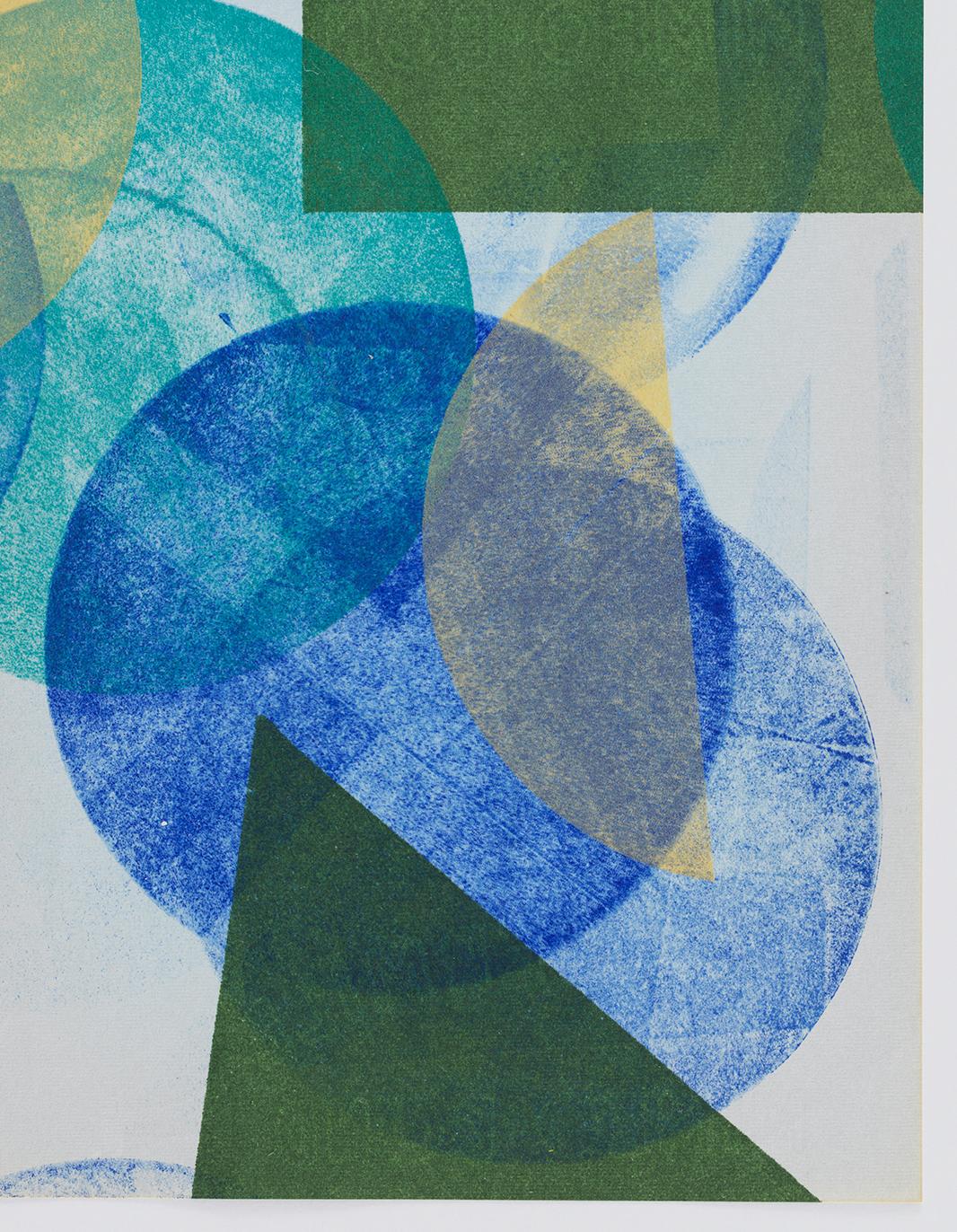 COVID Blue - Abstract Geometric Print by Austin Thomas