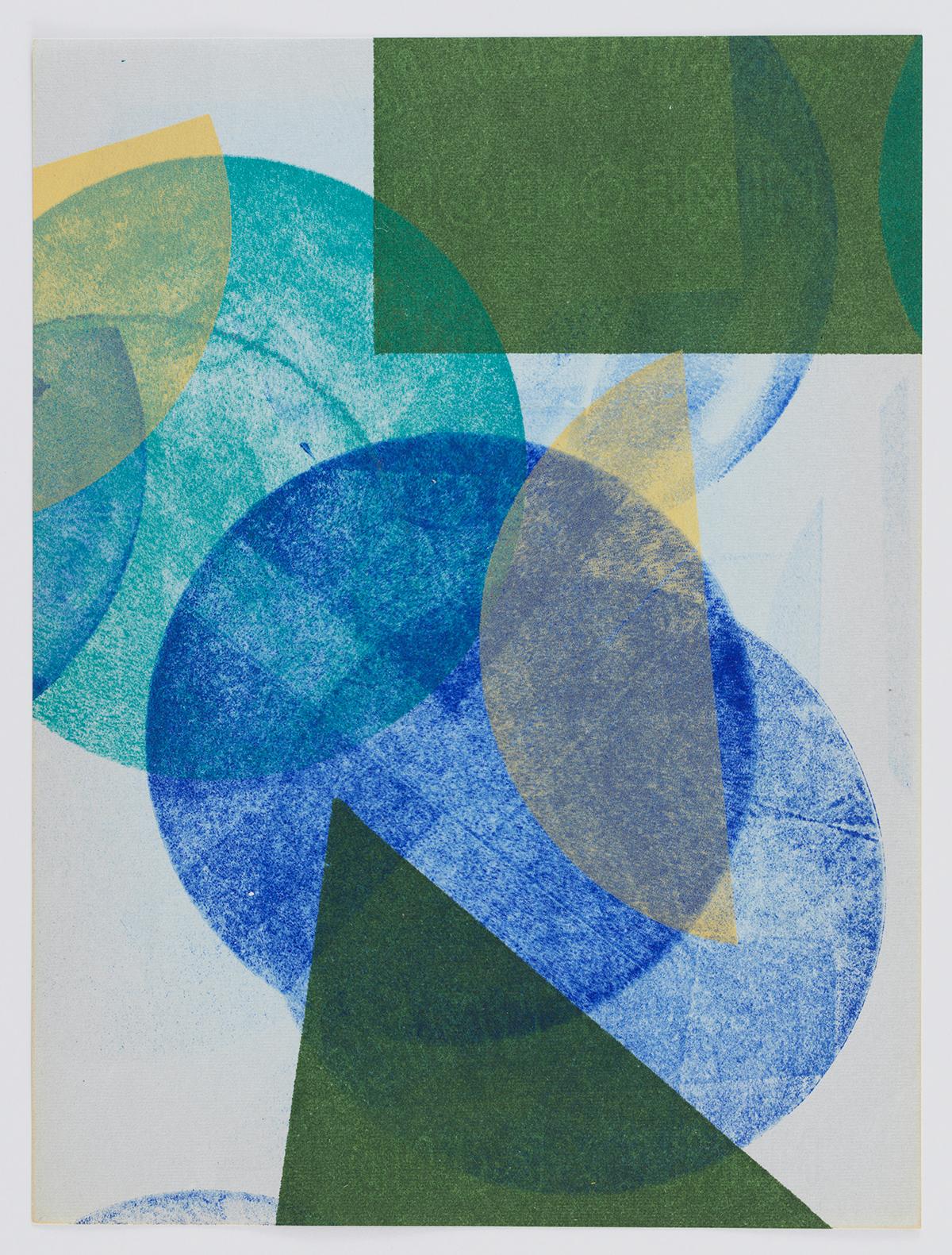 Austin Thomas Abstract Print - COVID Blue
