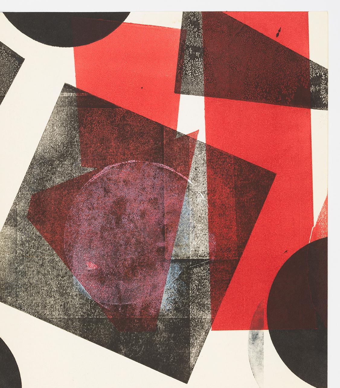Dark Eye Red - Abstract Geometric Print by Austin Thomas
