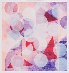 Pink with White Circles (Left Panel)