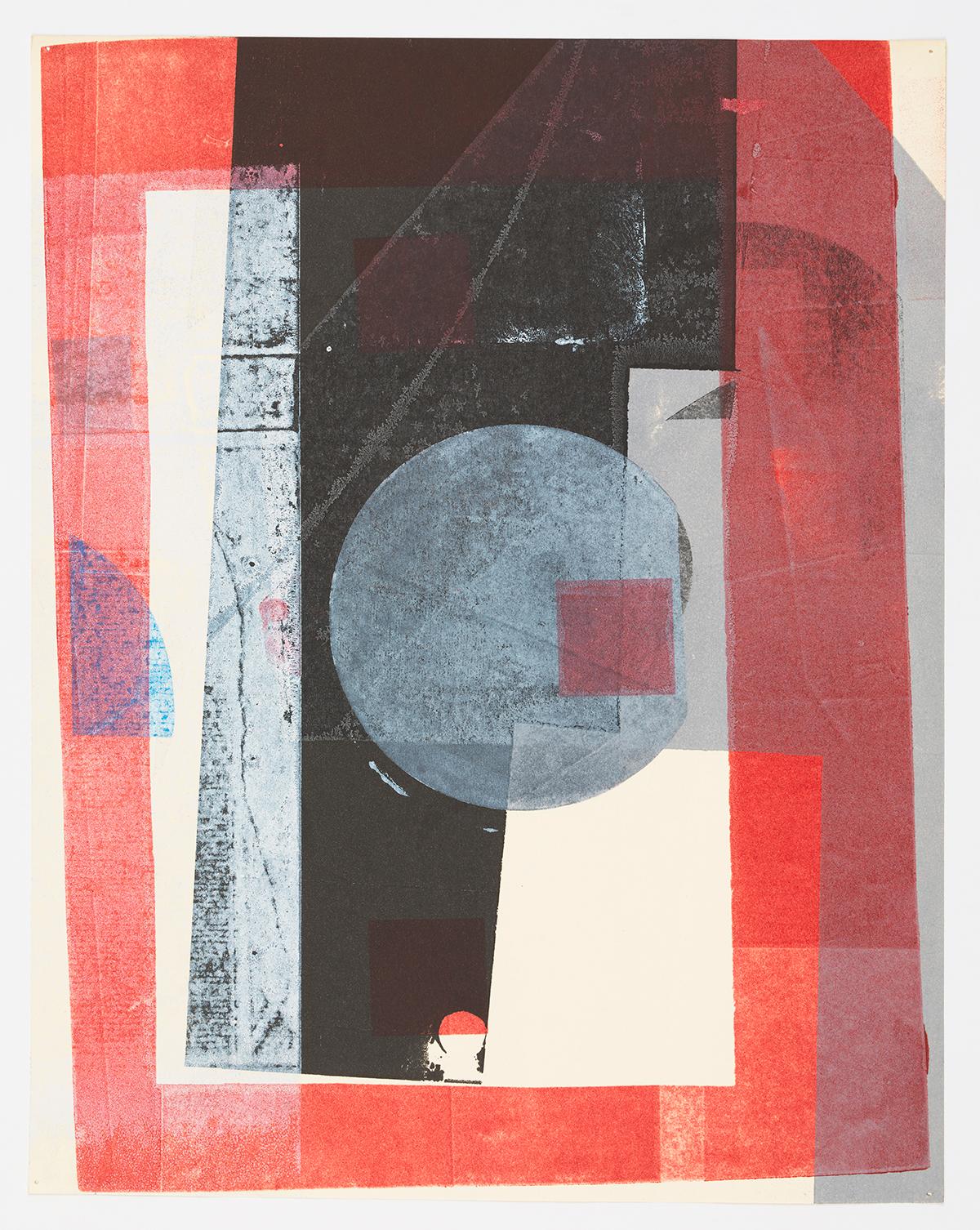 Austin Thomas Abstract Print - Red frame Symmetry