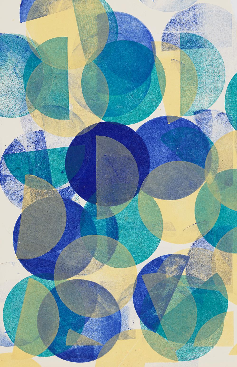 Small Circles of Blue - Print by Austin Thomas