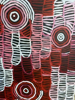 Australisches Gemälde der Aborigines von Minnie Pwerle