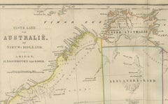 Australia or New Holland Map with Inset Regions by Noothoven van Goor, 1876