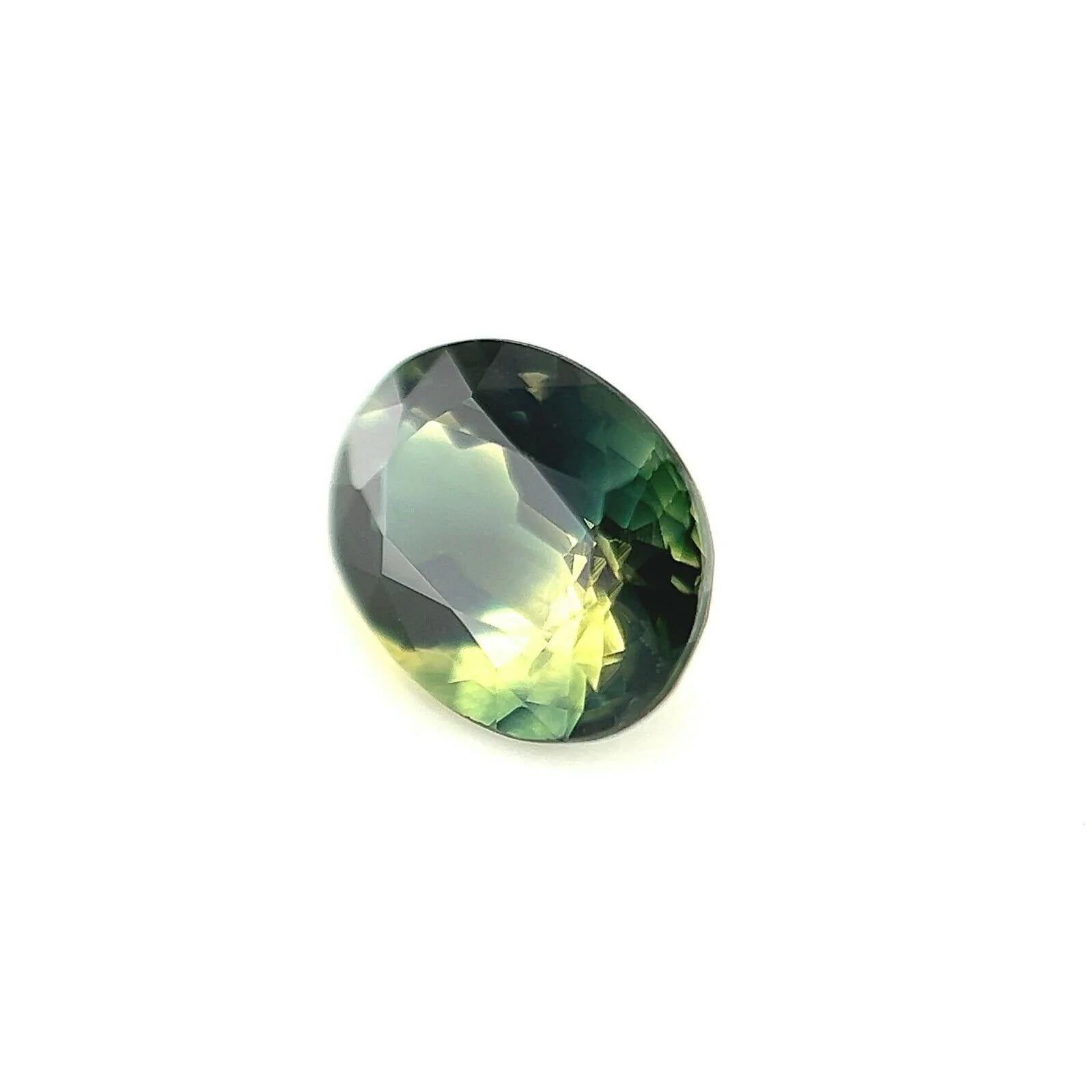 Australia Parti Colour Sapphire 0.94ct Blue Yellow Green Oval 6.7x5mm

Natural Greenish Yellow Blue Parti-Colour/Bi colour Australian Sapphire Gemstone.
0.94 Carat with a beautiful blue green colour and excellent clarity. Also has an excellent oval
