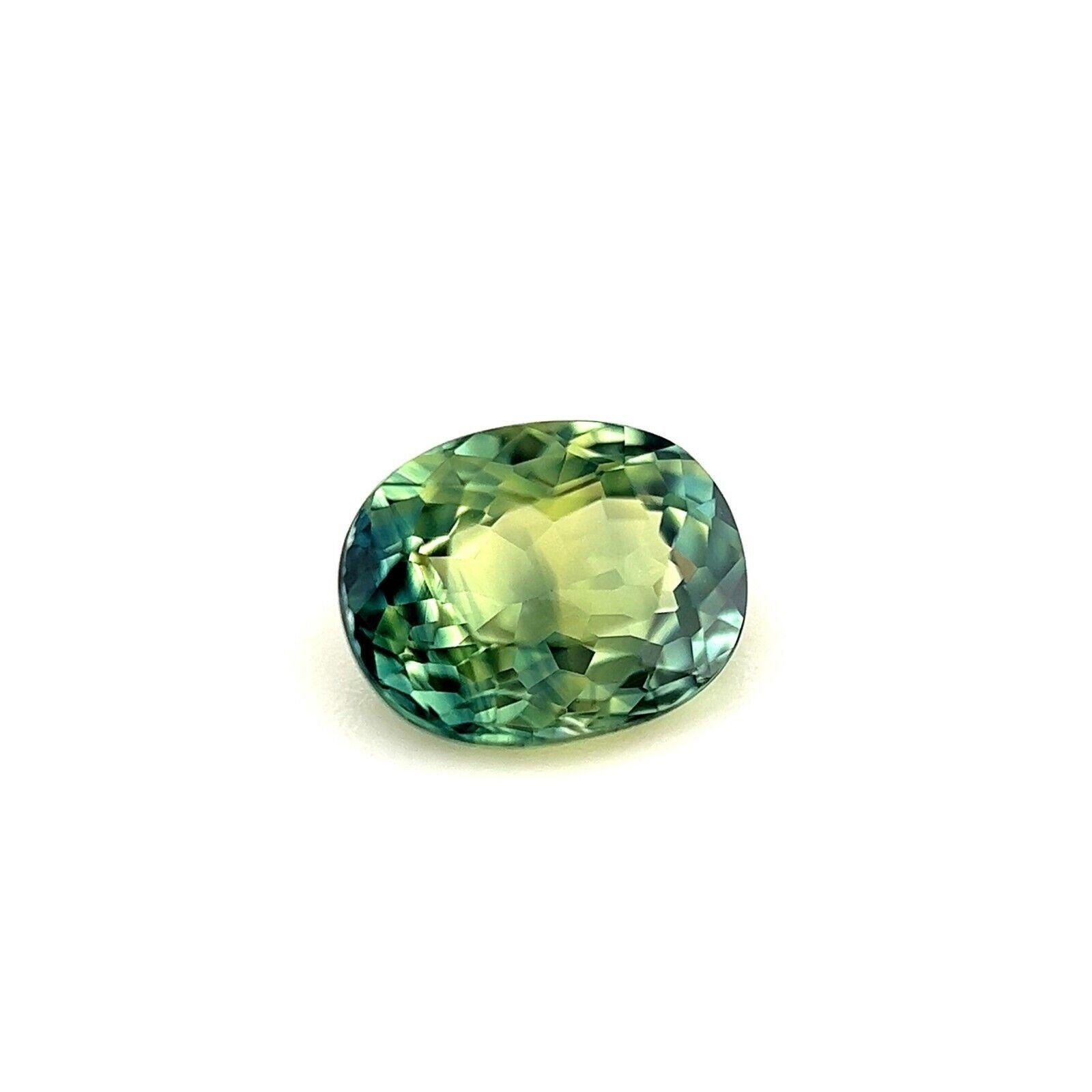 Zaffiro Australia Parti Colour 0.98ct Blue Green Gem 6.4x5mm VVS

Gemma di zaffiro australiano naturale di colore verde-blu.
0.98 Carati con un bellissimo colore blu-verde e un'eccellente purezza. Ha anche un eccellente taglio ovale e una lucidatura