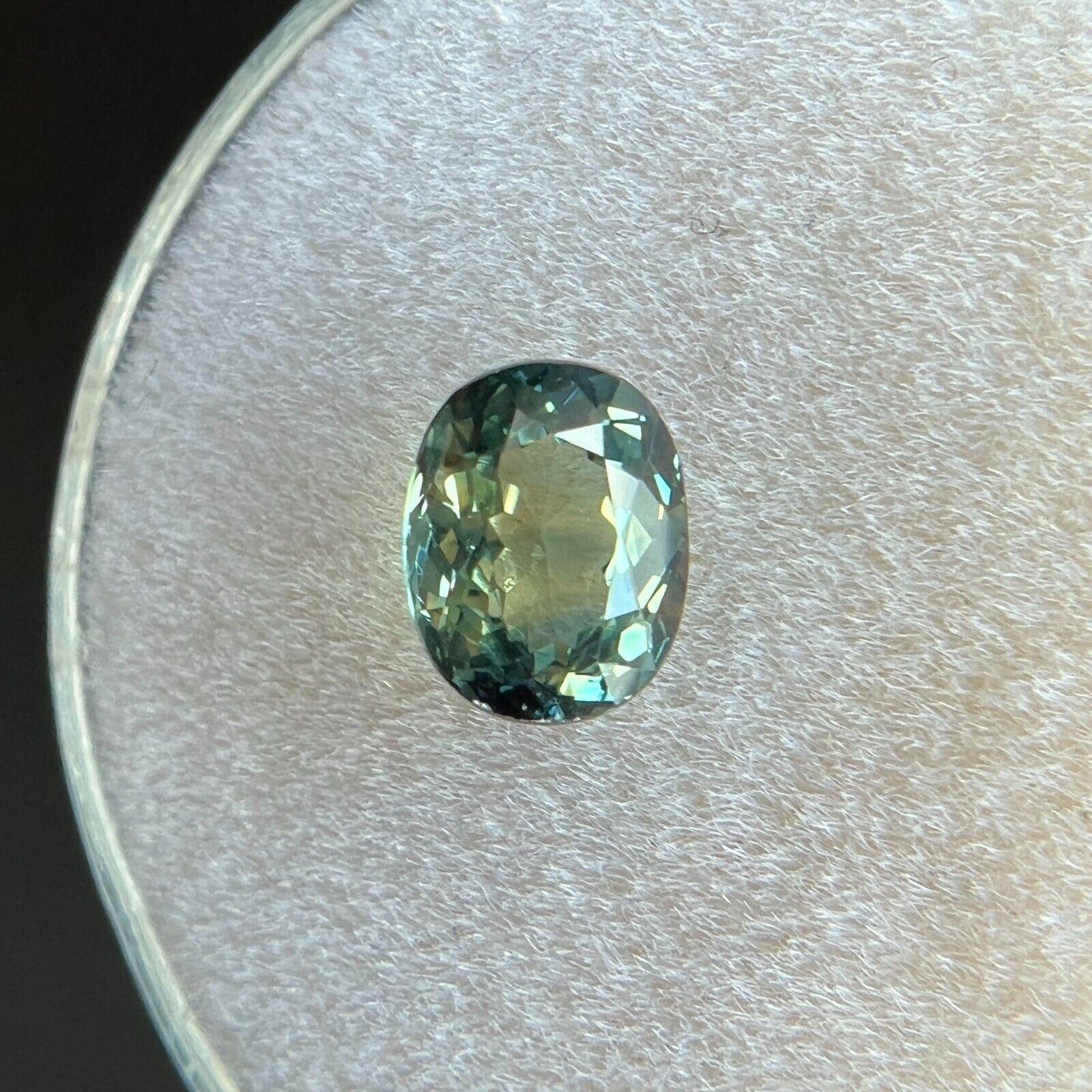 da uomo o donna Zaffiro Australia Parti Color 0,98ct Blu Greene & Greene Ovale VVS